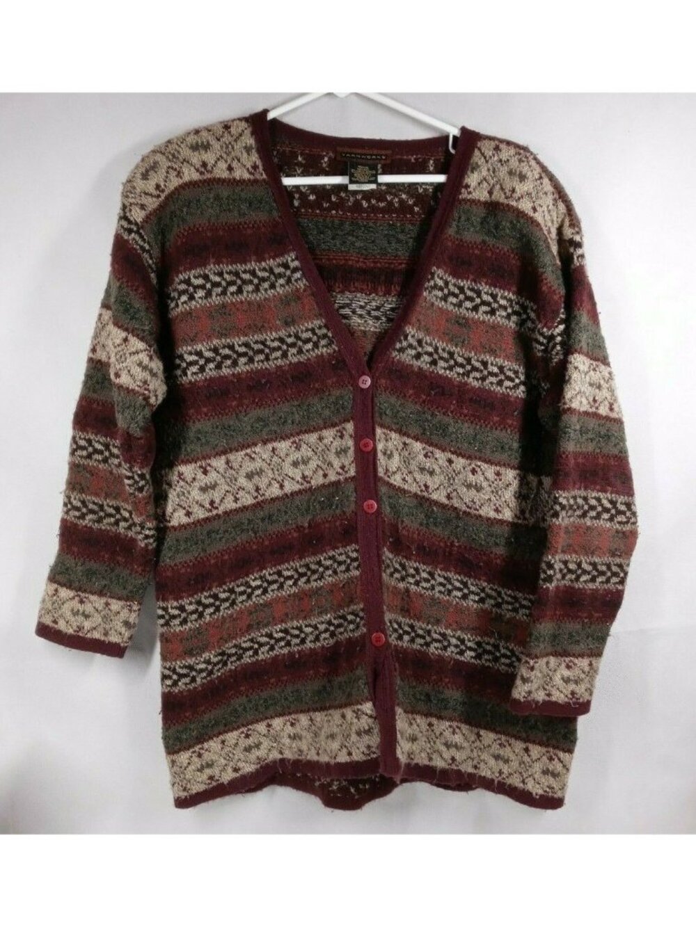 Vintage Yarnworks Women's Beautiful Cardigan Sweater Size Medium